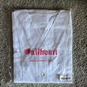 Allheart White Button-Up Lab Coat